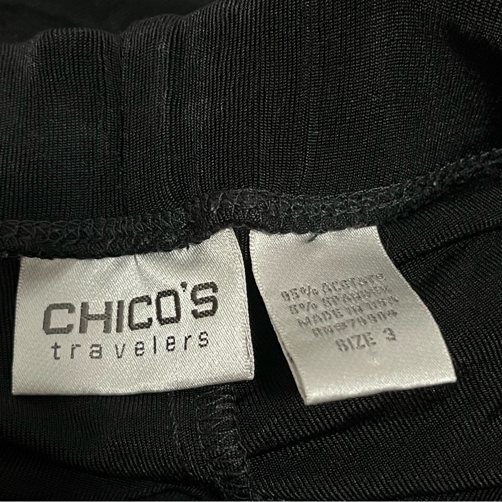 Chico’s Travelers Black Pants Sets - Picture 6 of 9